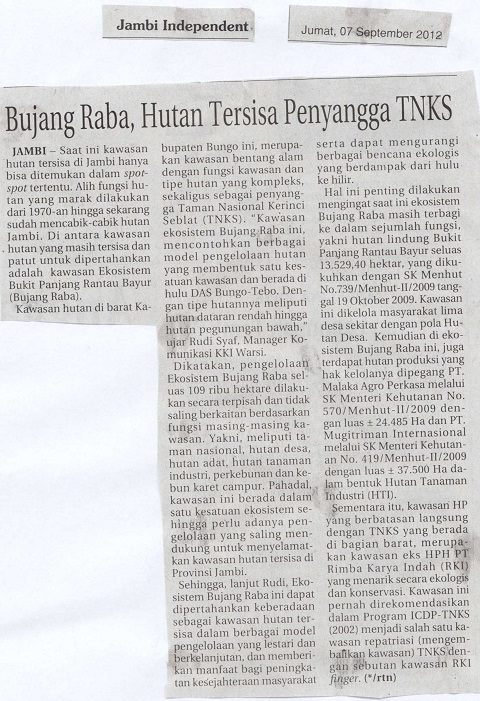 Jambi Independent, Jumat,7 September 2012